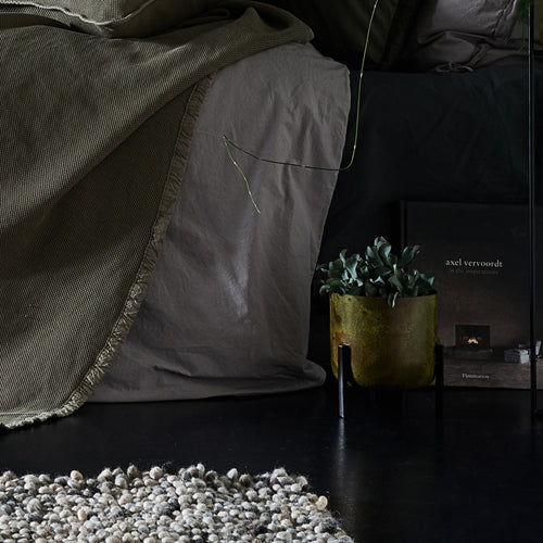 Zaroli Plant Pot in brass & mustard & black | Home & Living inspiration | URBANARA