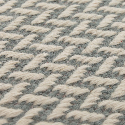 Modiya rug, light grey green & ivory, 100% wool |High quality homewares