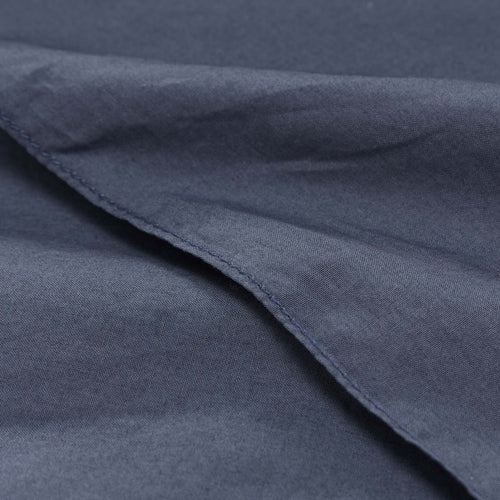 Moledo Pillowcase dark grey blue, 100% organic cotton | URBANARA percale bedding