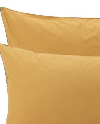 Moledo Percale Bed Linen ochre, 100% organic cotton