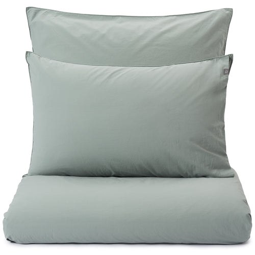 Moledo Percale Bed Linen sage green, 100% organic cotton