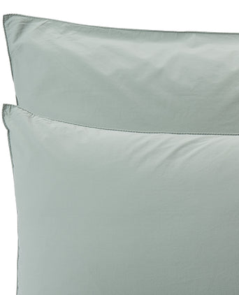 Moledo Percale Bed Linen sage green, 100% organic cotton