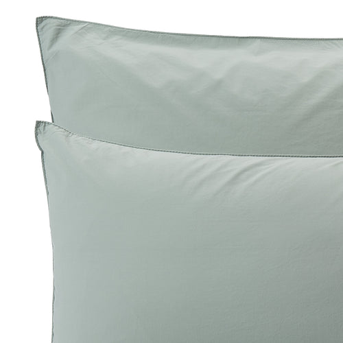 Moledo Percale Bed Linen in sage green | Home & Living inspiration | URBANARA