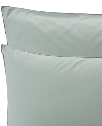 Moledo Pillowcase sage green, 100% organic cotton