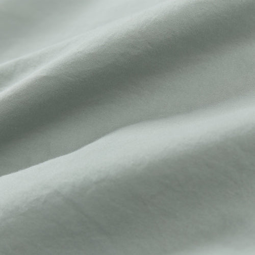 Moledo Pillowcase sage green, 100% organic cotton | URBANARA percale bedding