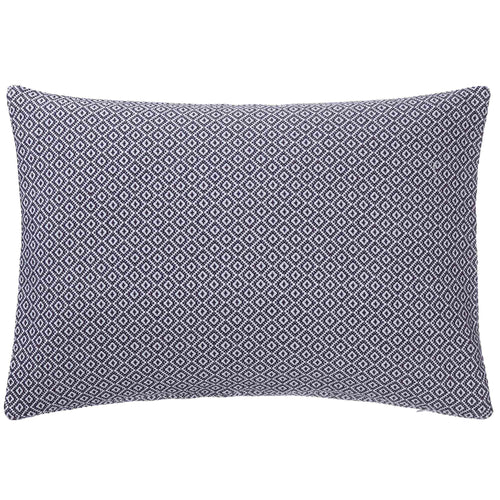 Mondego Cushion dark blue & white, 100% cotton