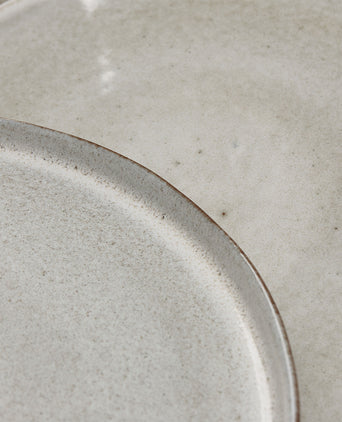 Montijo Plate light grey, stoneware