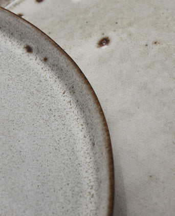 Montijo Plate light grey, stoneware