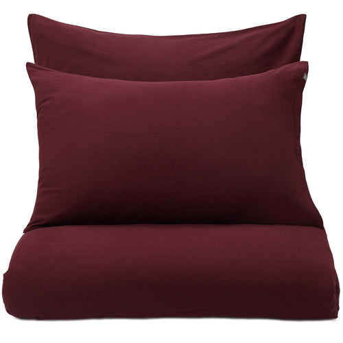 Montrose Flannel Pillowcase bordeaux red, 100% cotton