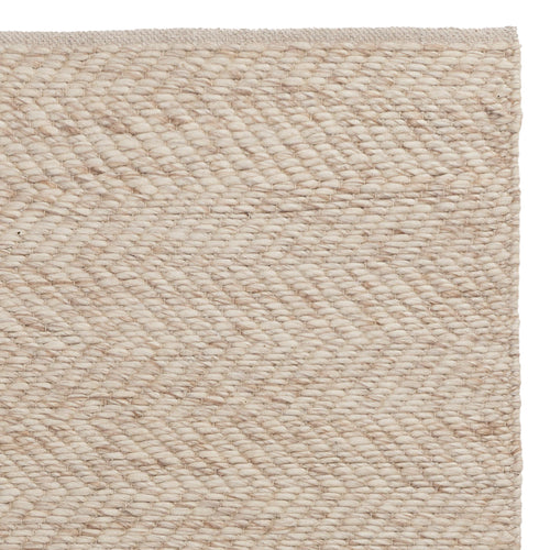 Nadu Wool Rug [Cream melange/Light brown]