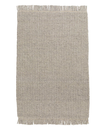 Nagar Wool Rug [Silver grey melange]