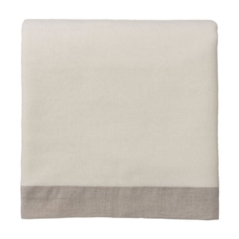 Naggu Blanket off-white & natural, 100% cashmere wool