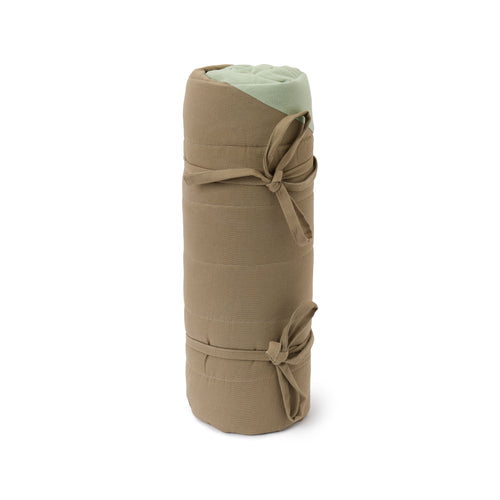 Picnic Blanket Nandara Blue fog & Green grey & Natural white, 100% Cotton canvas | Find the perfect Doormats