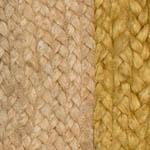 Nandi rug in natural & mustard, 100% jute |Find the perfect jute rugs