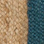 Nandi rug in natural & teal, 100% jute |Find the perfect jute rugs