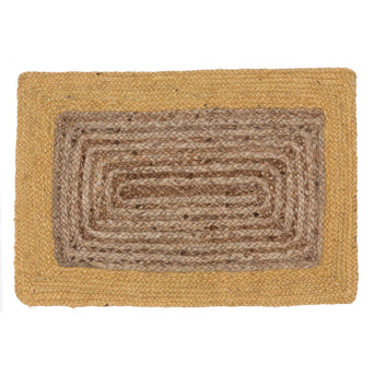 Nandi Doormat natural & mustard, 100% jute