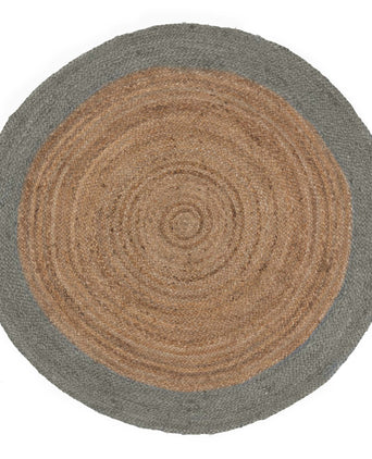 Nandi Rug [Natural & Sage green]