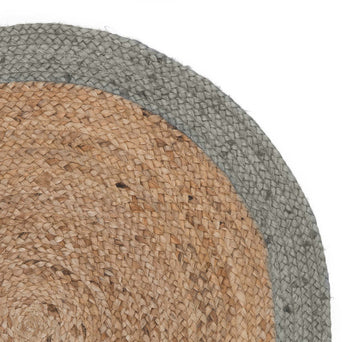 Nandi Rug [Natural & Sage green]