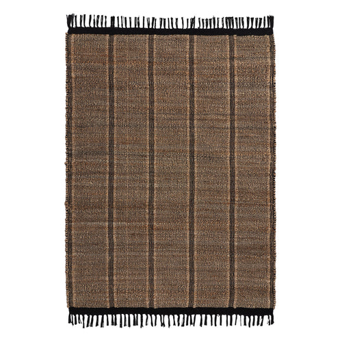 Rug Nari Natural & Black, 100% Jute | High quality homewares 