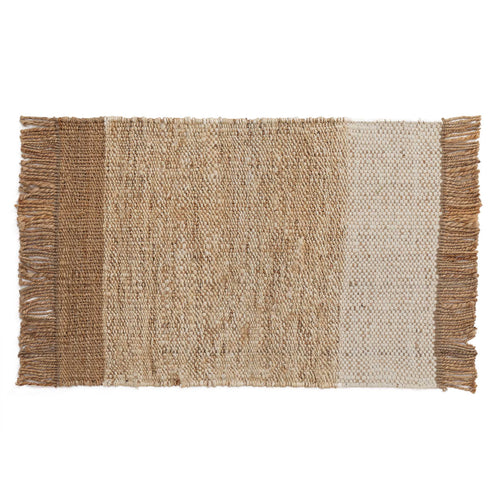 Naya Hemp Door Mat natural & ivory & natural white, 95% hemp & 5% wool