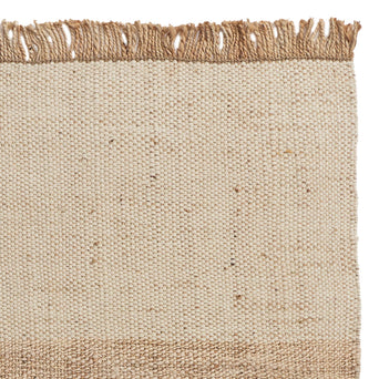 Naya Hemp Runner natural & ivory & natural white, 95% hemp & 5% wool