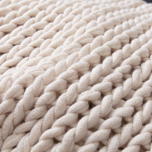 Neiva blanket, off-white melange, 100% cotton | URBANARA cotton blankets