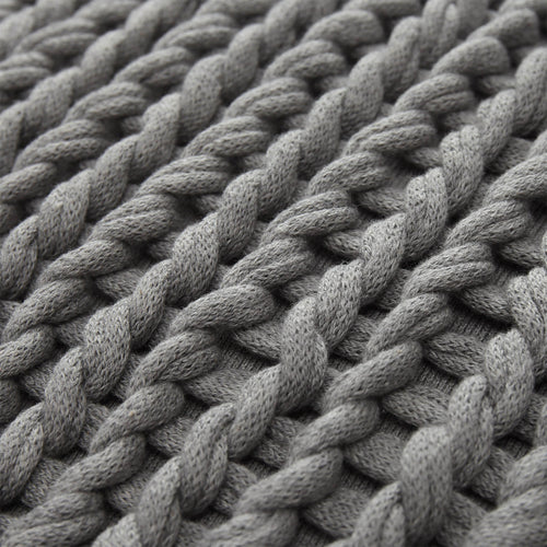 Neiva Cushion light grey melange, 100% cotton | Find the perfect cushion covers