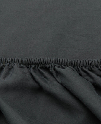 Fitted Sheet Nelas Charcoal, 100% Cotton