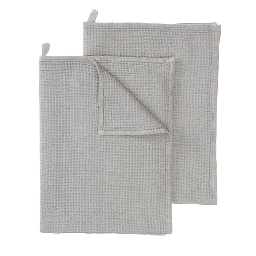 Neris Tea Towel Set [Light grey]