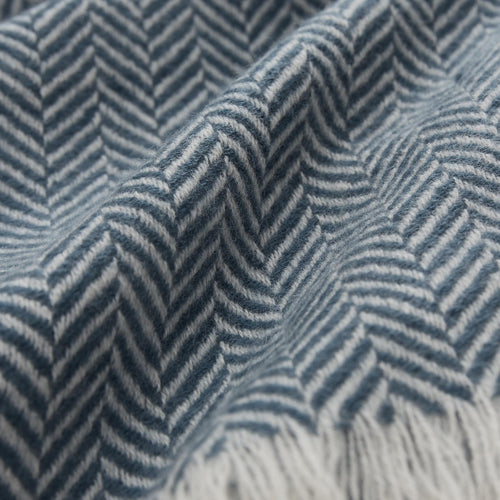 Nerva Blanket in teal & cream | Home & Living inspiration | URBANARA