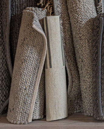 Dindori Rug ivory melange & grey, 100% wool