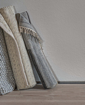 Dindori Rug grey melange & charcoal, 100% wool