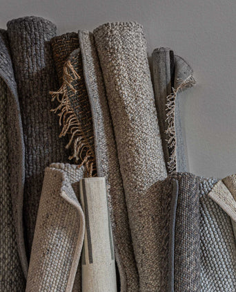 Sihora Rug grey melange, 60% wool & 40% cotton