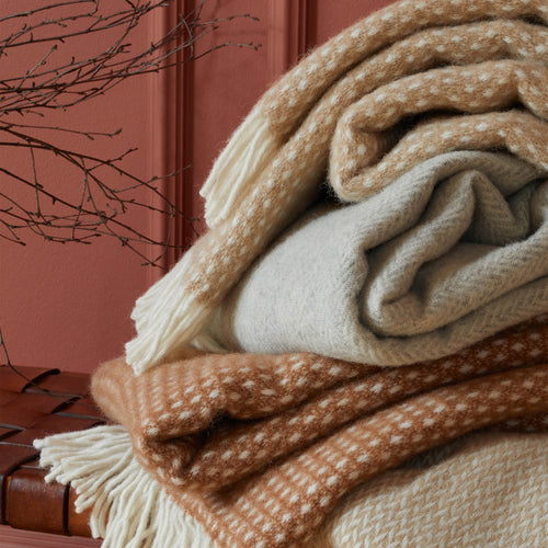 Osele Wool Blanket [Beige & Off-white]