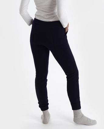 Nora joggers, midnight blue, 50% cashmere wool & 50% wool