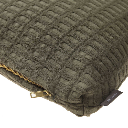 Novas Cushion Cover moss green, 100% cotton | High quality homewares