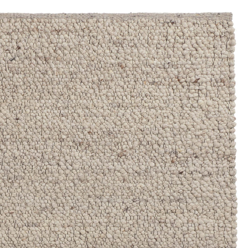 Nunja Rug cream melange & brown melange, 70% wool & 30% jute