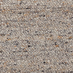 Nunja Rug stone grey melange & charcoal & ochre, 70% wool & 30% jute | URBANARA wool rugs