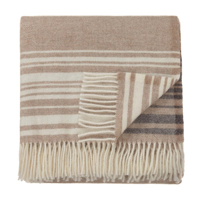 Oroya Alpaca Blanket beige, 50% alpaca wool & 50% merino wool