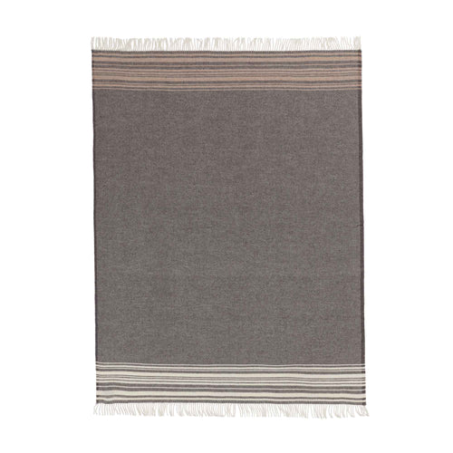 Oroya Alpaca Blanket dark brown, 50% alpaca wool & 50% merino wool | URBANARA alpaca blankets