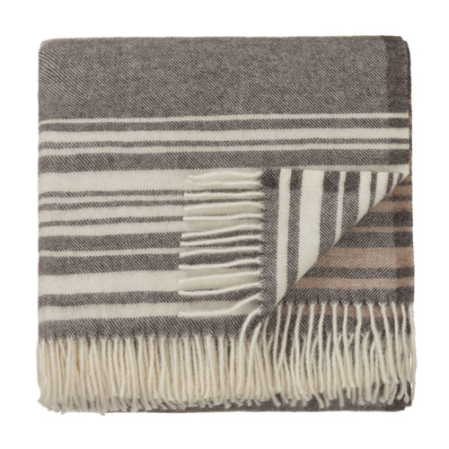 Oroya Alpaca Blanket dark brown, 50% alpaca wool & 50% merino wool