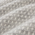Osele Wool Blanket light grey melange & off-white, 100% lambswool