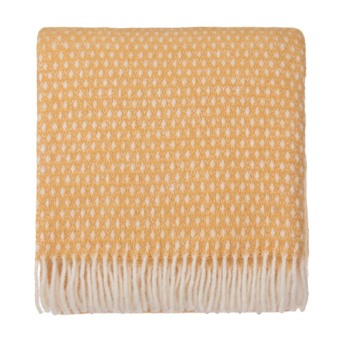 Osele Wool Blanket [Mustard/Off-white]