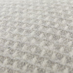 Cushion Cover Osele Light grey melange & Off-white, 100% Lambswool | High quality homewares 