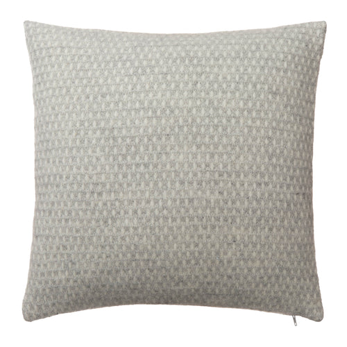 Cushion Cover Osele Light grey melange & Off-white, 100% Lambswool