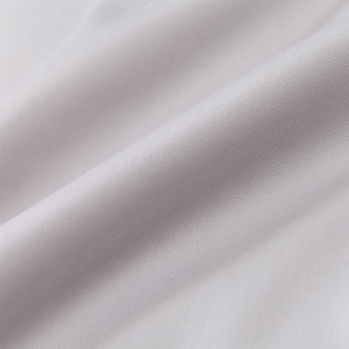 Oufeiro duvet cover, light grey, 100% organic cotton | URBANARA sateen bedding