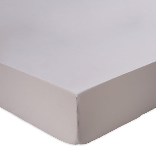 Oufeiro fitted sheet, light grey, 100% organic cotton