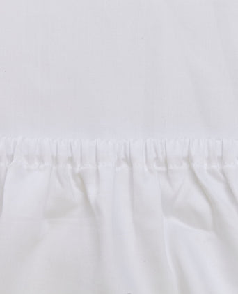 Oufeiro fitted sheet, white, 100% organic cotton