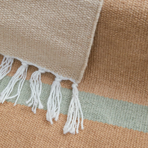 Runner Padra Straw & Natural white & Pistachio, 100% Recycled PET | High quality homewares 
