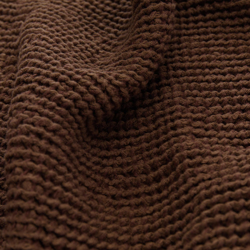 Ovelha Linen Cotton Towel [Dark walnut]